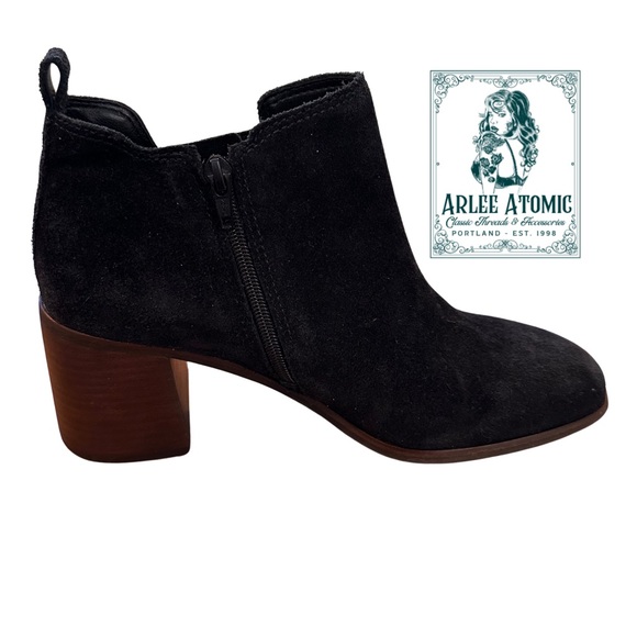 Lucky Brand from Nordstrom block Heel Suede ankle booties - Picture 7 of 13